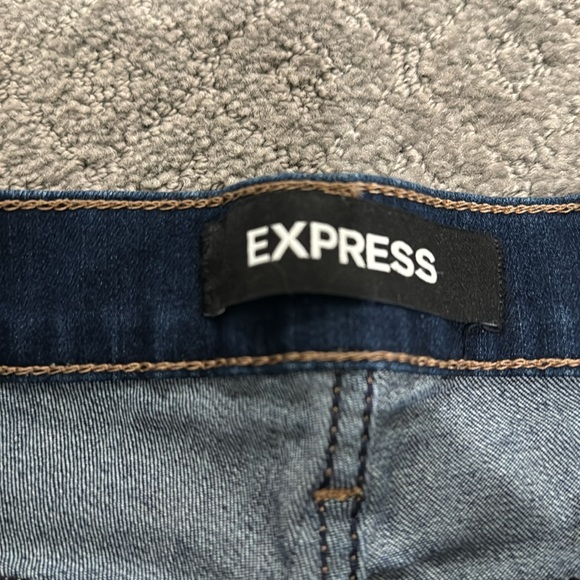 Express dark denim legging mid-rise - Picture 2 of 5